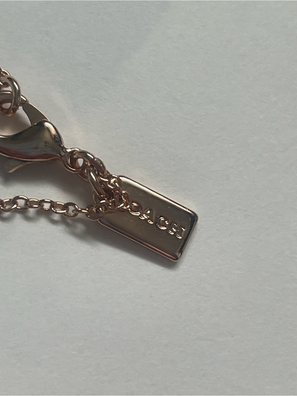 Coach Open Circle Rose Gold CZ Necklace - Picture 5 of 5